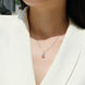 Solitaire Moissanite Necklace | Platinum-Plated S925 Silver | Bold