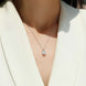 Solitaire Moissanite Necklace | Platinum-Plated S925 Silver | Bold