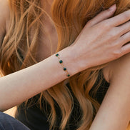 18K Gold Vintage Geometric Bracelet for Women