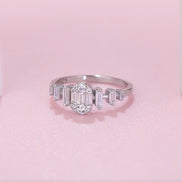 S925 Sterling Silver Diamond Ring