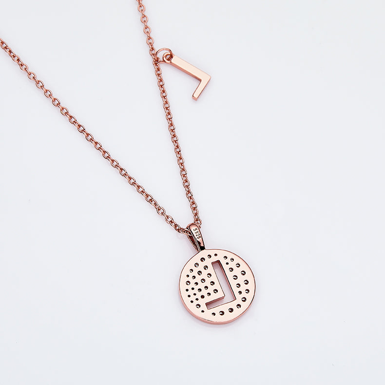 L Initial Moissanite Necklace