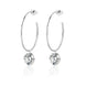 Halo Moissanite Stud Earrings | Platinum-Plated S925 Silver