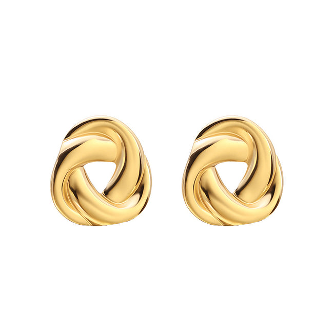 Gold Geometric Irregular Earrings for Women