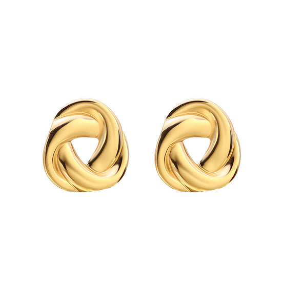 Gold Geometric Irregular Earrings for Women