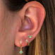 Emerald Green CZ Hoop & Stud Earring Set