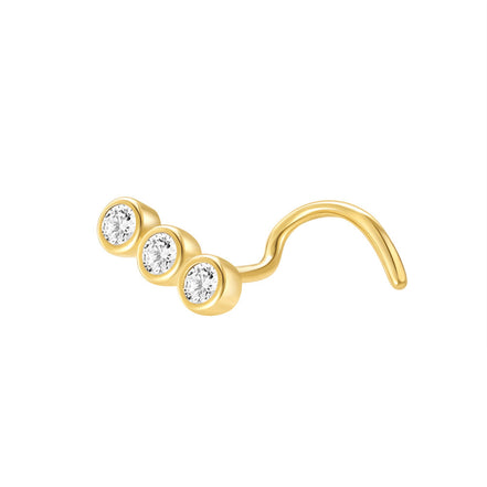 Crystal Nose Ring S925 Silver