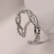 Adjustable Wave Beaded Ring