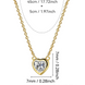 Gold Heart Pendant Necklace