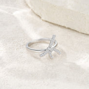 Morganite Halo Ring | Platinum-Plated S925 Silver | Minimalist