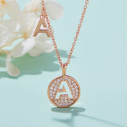 A Initial Moissanite Necklace