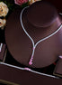 French Minimalist Zircon 4-Piece Jewelry Set