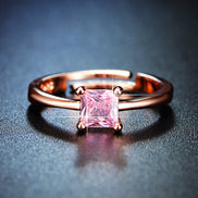 Simple Cube Ring for Women