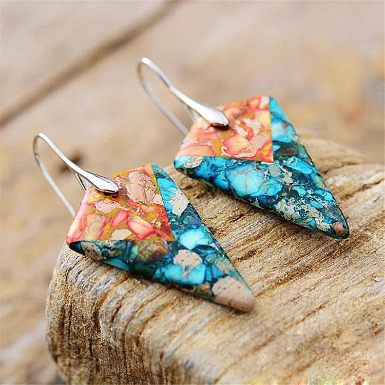 Bold Ethnic Style Geometric Earrings