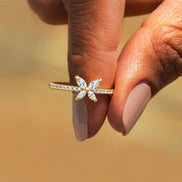 Butterfly Diamond Ring for Women