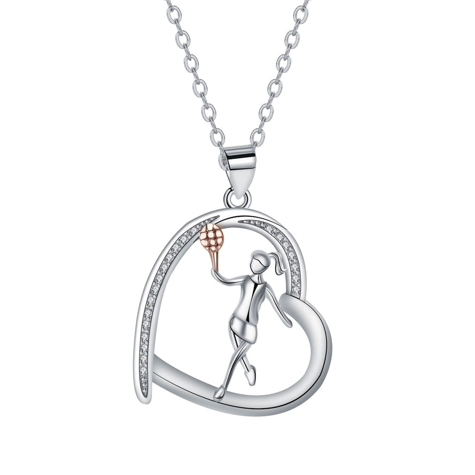 Geometric Sphere Cross Chain Necklace