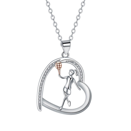 Geometric Sphere Cross Chain Necklace