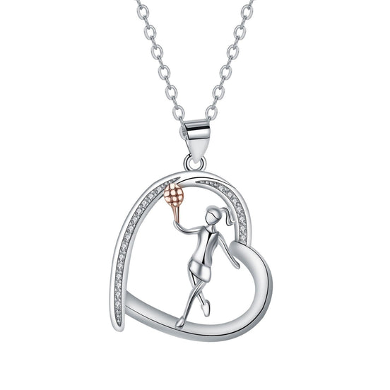 Geometric Sphere Cross Chain Necklace