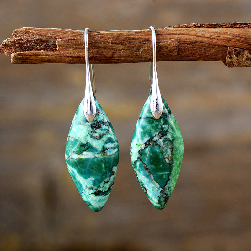 Sea Sediment Jasper Natural Stone Earrings