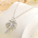 Diamond Coconut Tree Pendant Necklace