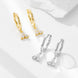 S925 Sterling Silver & Gold Hoop Earrings