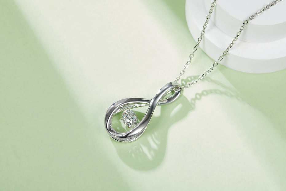Geometric Moissanite Necklace