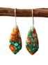 Geometric Stone Pendant Earrings for Women