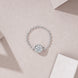 Geometric Morganite Ring | Platinum-Plated S925 Silver