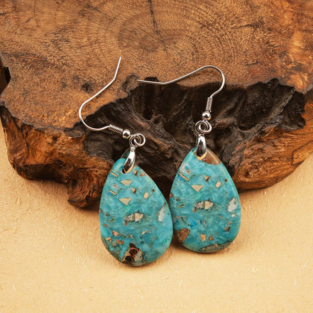 Natural Stone Teardrop Earrings for Women