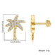 Golden Coconut Tree Earrings