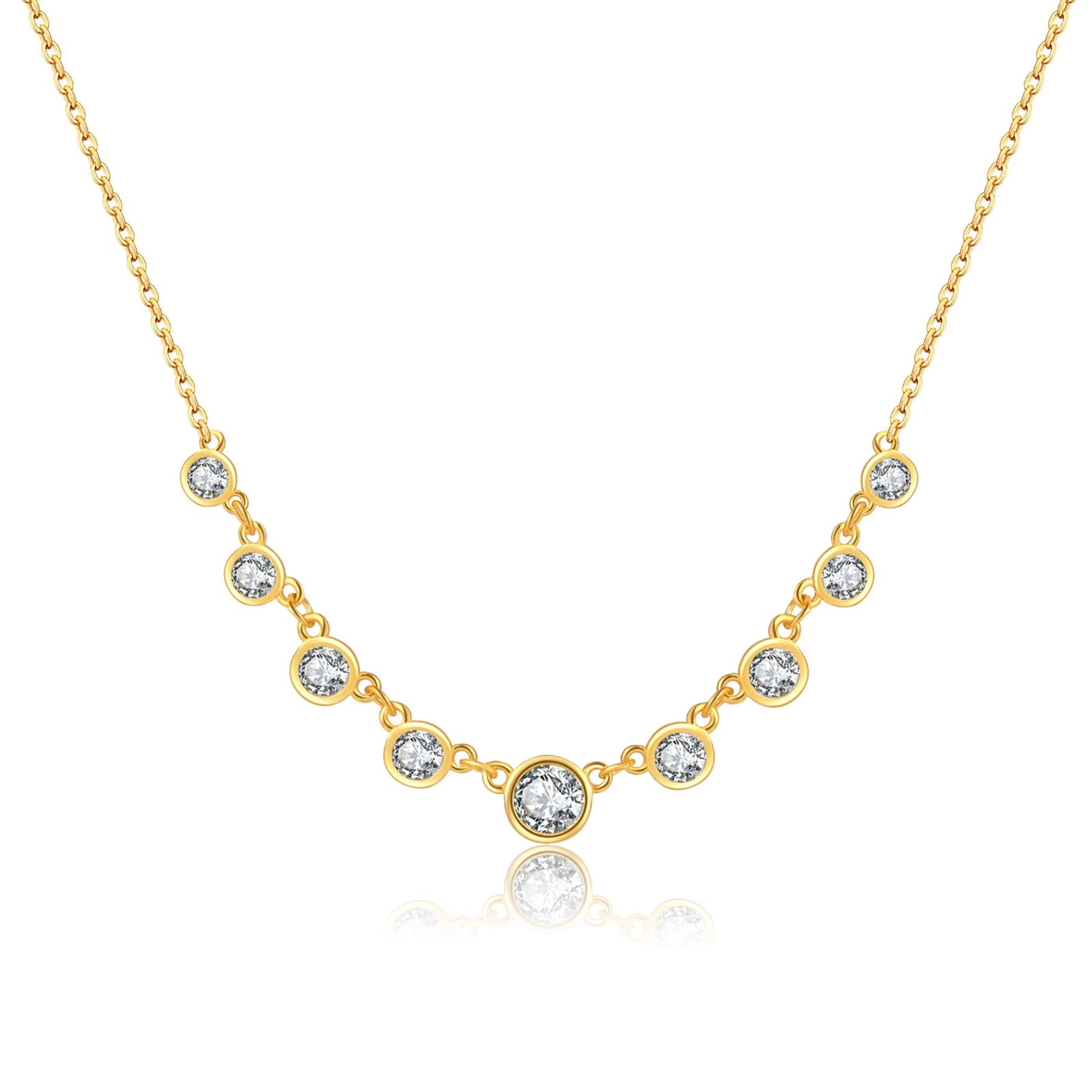 S925 Silver Fashion Diamond Necklace
