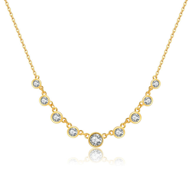 S925 Silver Fashion Diamond Necklace