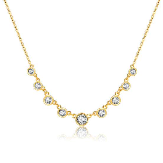 S925 Silver Fashion Diamond Necklace