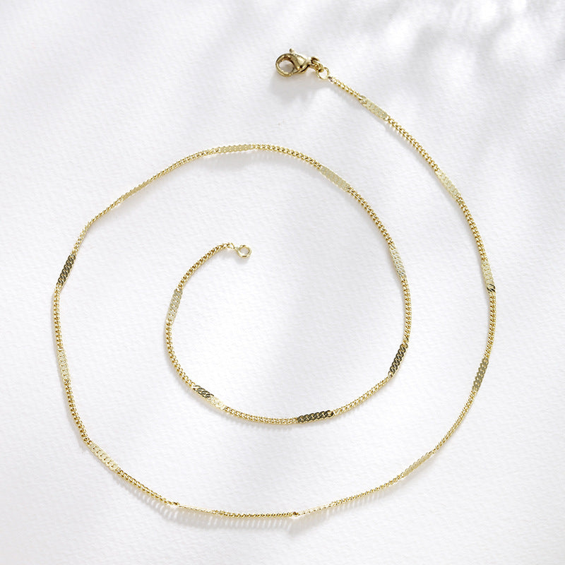 Simple Bone Chain Choker Necklace for Women