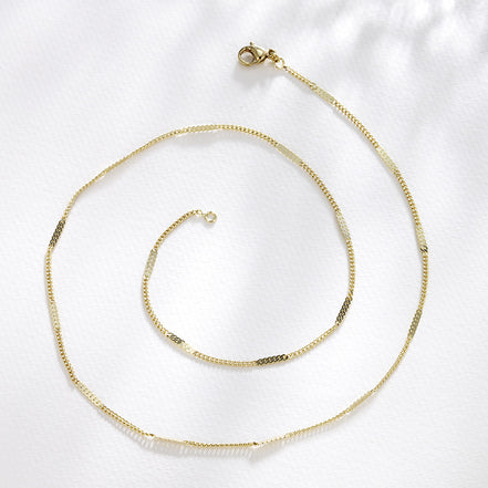 Simple Bone Chain Choker Necklace for Women