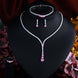 French Minimalist Zircon 4-Piece Jewelry Set