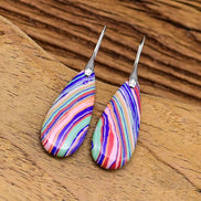 Artisan Resin Modern Drop Earrings