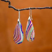 Artisan Resin Modern Drop Earrings