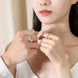 Diamond Moon Glossy Pendant Necklace