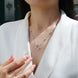 Iris Hexagon Moissanite Necklace | Platinum-Plated S925 Silver