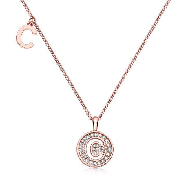 C Initial Moissanite Necklace