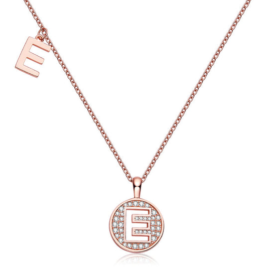 E Initial Moissanite Necklace