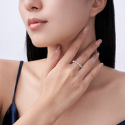 Minimalist Morganite Diamond Ring