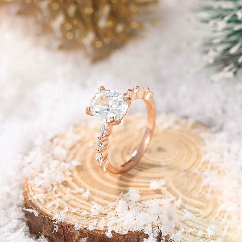 Zircon Ring Affordable Luxury Fashion Women