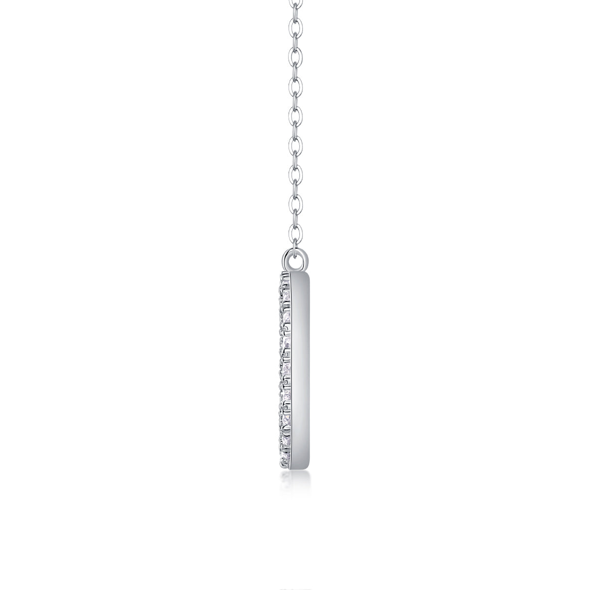 As You Wish Moissanite Pendant Necklace | Platinum S925 Silver