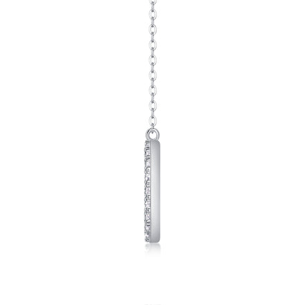 As You Wish Moissanite Pendant Necklace | Platinum S925 Silver