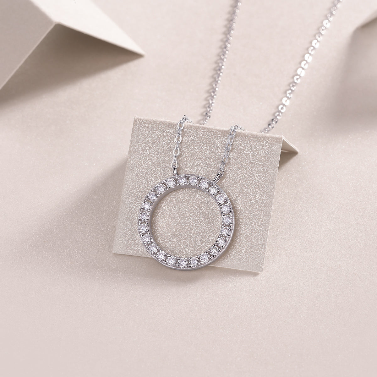 As You Wish Moissanite Pendant Necklace | Platinum S925 Silver