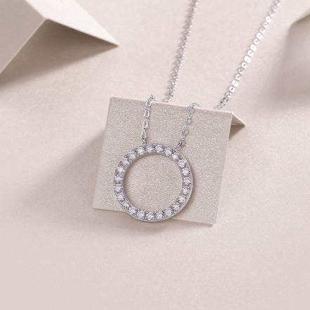 As You Wish Moissanite Pendant Necklace | Platinum S925 Silver