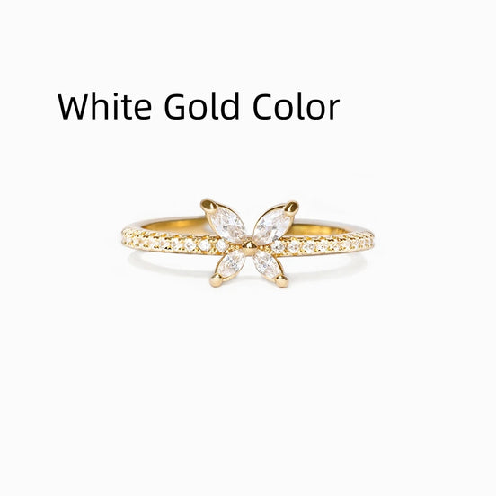 Butterfly Diamond Ring for Women