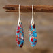 Gold Plated Emperor Stone Drop Earrings