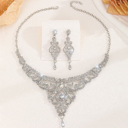 Hollow Necklace & Earrings Set